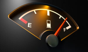 gas gage illuminated full