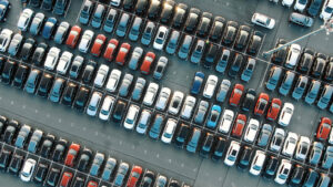 Row of cars